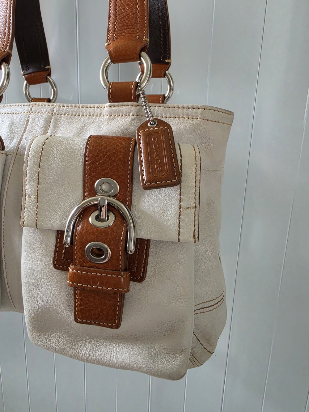 Y2K authentic vintage Coach Soho Double Pocket Leathe… - Gem